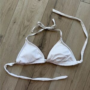 Target White Triangle Bikini Top